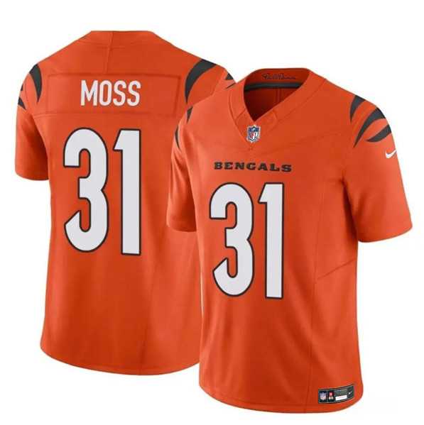Youth Cincinnati Bengals #31 Zack Moss Orange 2024 F.U.S.E. Vapor Untouchable Limited Stitched Jersey Dzhi